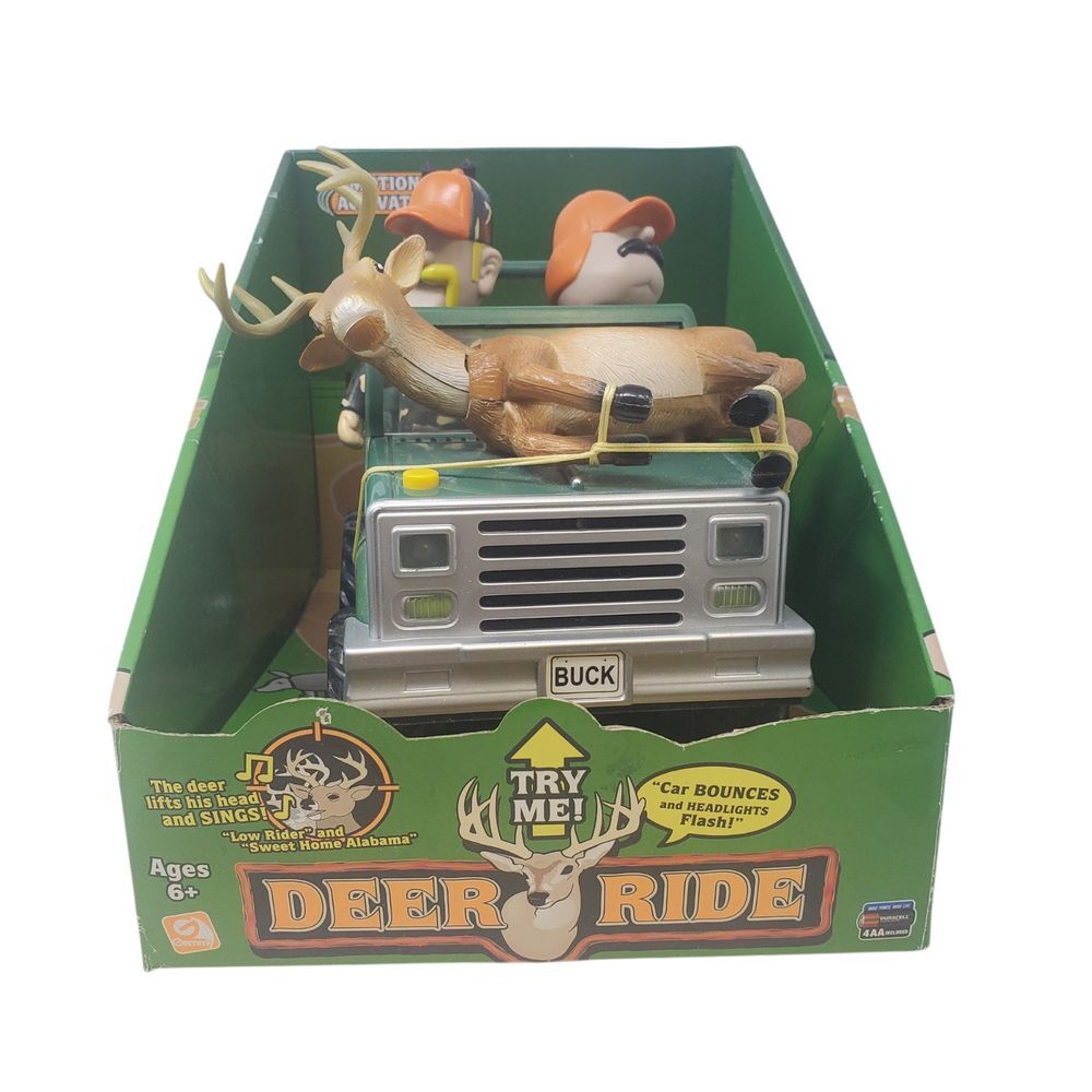 Gemmy Deer Ride Motion Activated Toy Car Brand New In Box 2006 noise